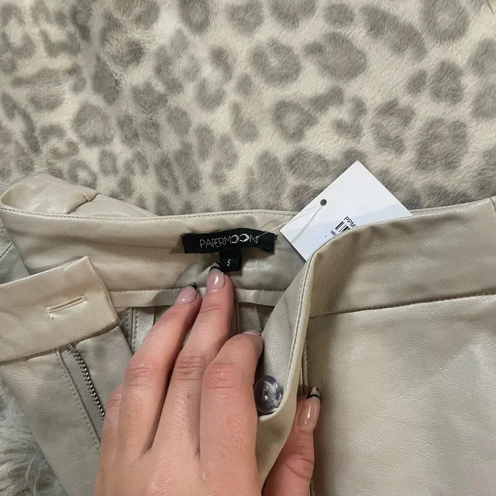 PAPERMOON BOUTIQUE NWT leather pants S - Picture 2 of 14